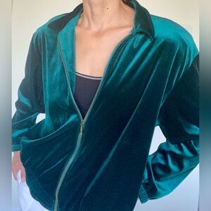 VINTAGE Teddi Velour Zip Jacket